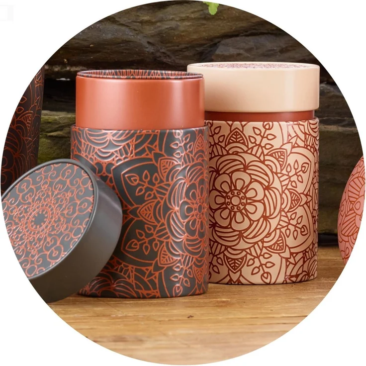 MediMuc Teedose 2er Set Mandala, (Dosen, 2er Set Mandala), Teedose, Gewürzdose, Motivdose, Dosen Set – Bild 3