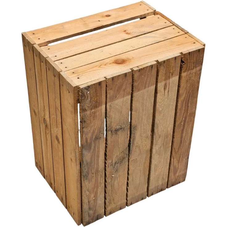 Obstkiste Holzkiste 50 x 40 x 30cm Vintage Natur massiv und robust – Bild 6