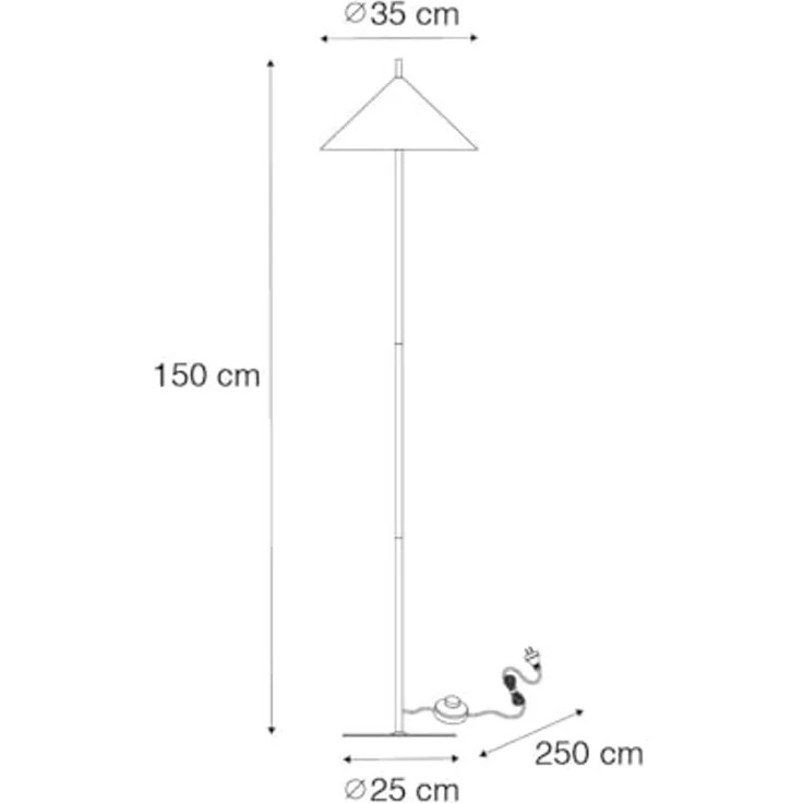 Qazqa Stehlampe Triangolo, ohne Leuchtmittel, E27, Rosa, Design, Stahl, 1-flammig – Bild 4
