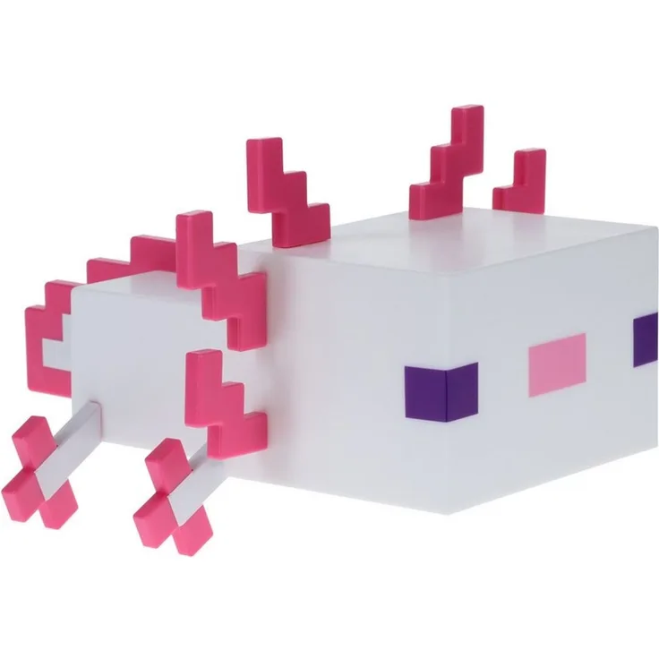 Paladone Minecraft Axolotl Licht | Dekorieren Sie Ihren Schreibtisch oder Nachttisch | Betrieben mit 3X AA Batterien