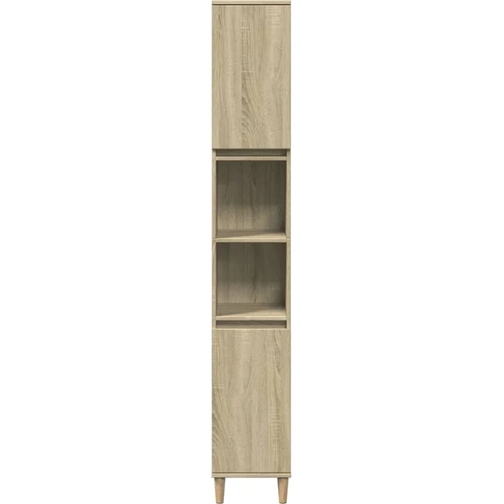 vidaXL 3-tlg. Badmöbel-Set Sonoma-Eiche Holzwerkstoff 3307670 – Bild 5