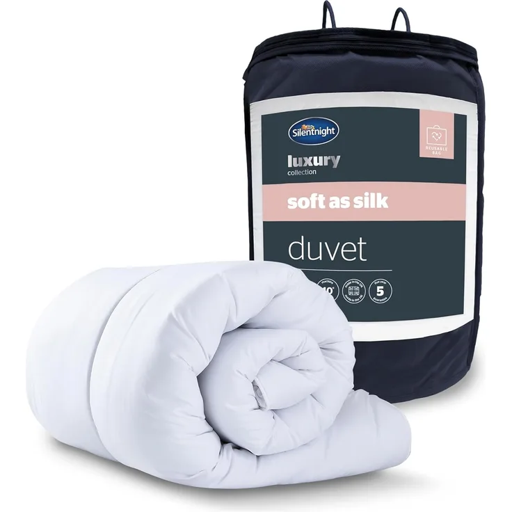 Silentnight Weich Wie Seide, Weiß, 10,5 Tog, Doppelbett