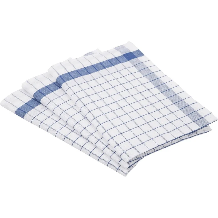 ROSS Geschirrtuch Exclusiv, (Set, 3-tlg), Karofond, 50% Baumwolle, 50% Leinen, 50x70 cm – Bild 1