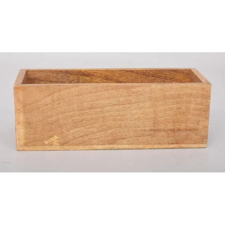 BURI Aufbewahrungsbox Mangoholz Holzkiste Organizer Holzbox Aufbewahrungsbehälter Sammelbox Universalbox Lagerbox – Bild 1