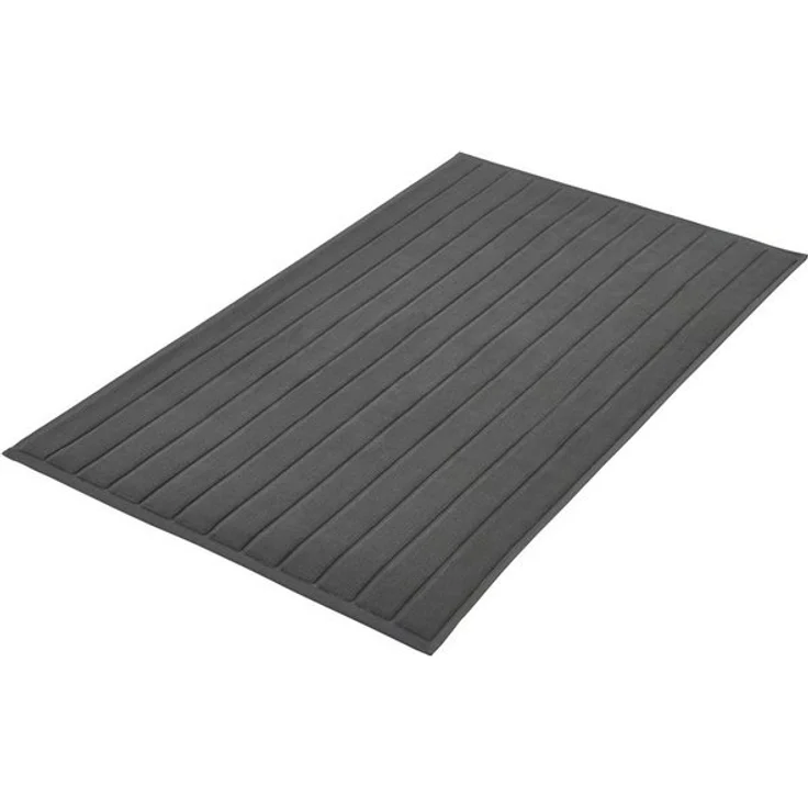 Kleine Wolke Badematte Strada, Höhe 30 mm, beidseitig nutzbar, fußbodenheizungsgeeignet, Baumwolle, rechteckig, Badteppich, Frottier-Qualität, Streifen Design – Bild 4