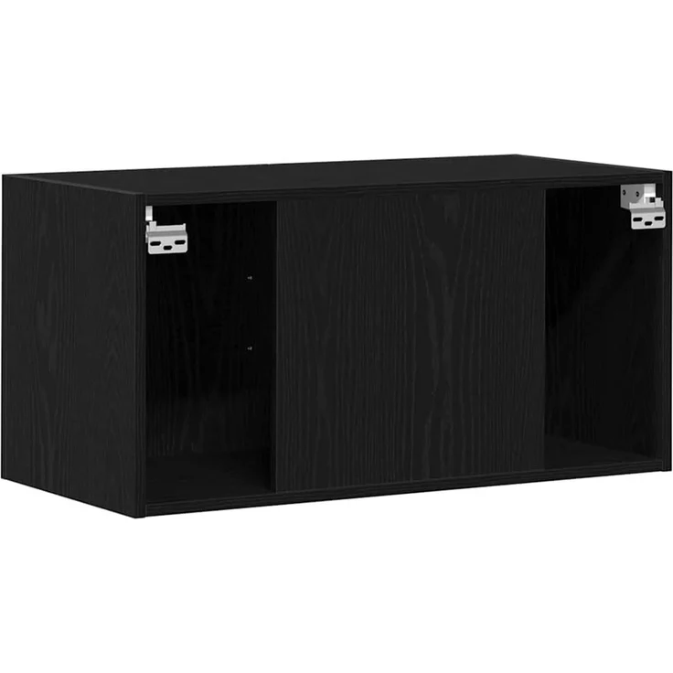 vidaXL Wandschrank Schwarz Eichen-Optik 80x39x40 cm Holzwerkstoff 862012 – Bild 8