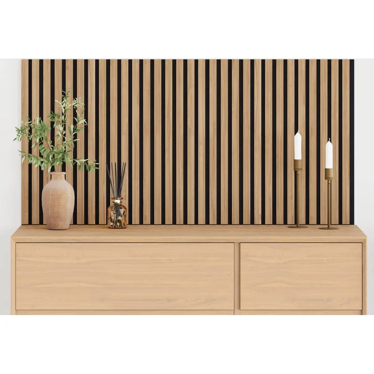 vidaXL Wandpaneele 2 stk. 60,5 x 60 cm Natur 42046447 – Bild 1