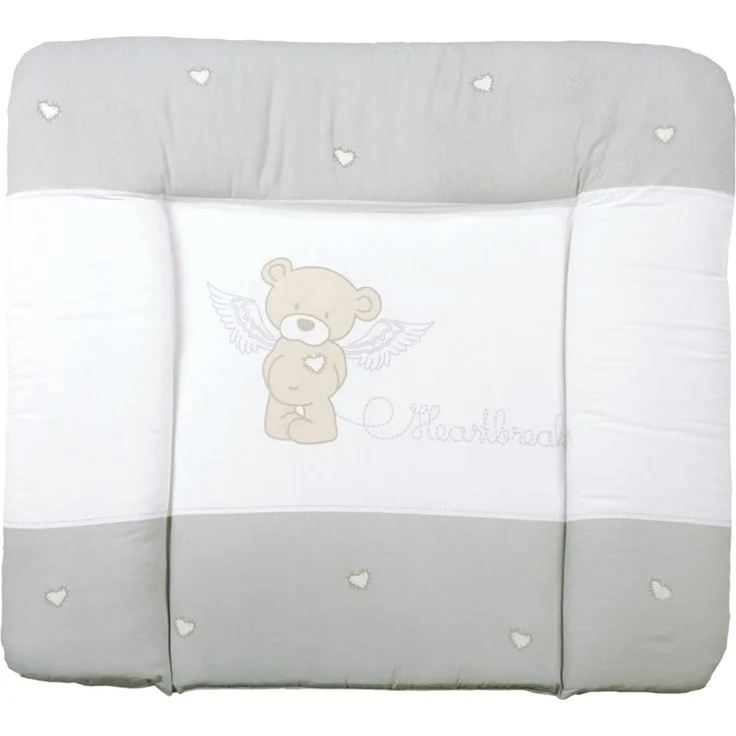roba Wickelauflage 'Heartbreaker' 85 x 75 cm - PU beschichet & 100% phthalatfrei - Beige / Weiß