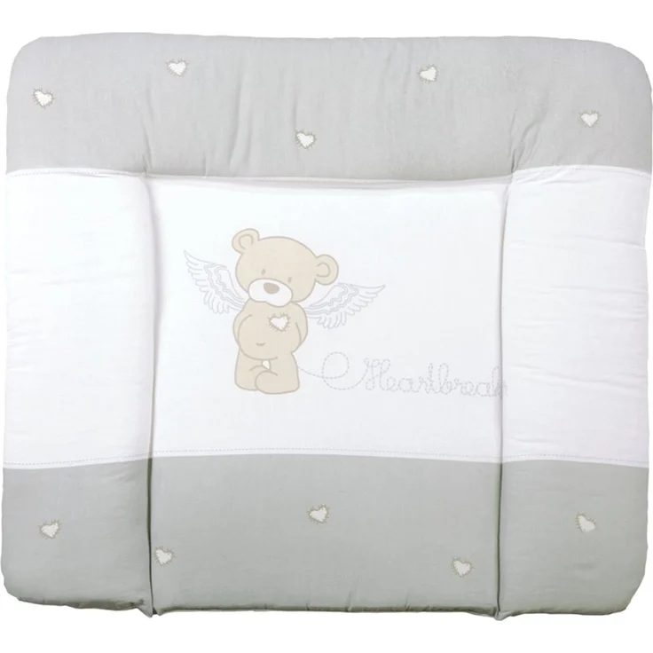roba Wickelauflage 'Heartbreaker' 85 x 75 cm - PU beschichet & 100% phthalatfrei - Beige / Weiß – Bild 1