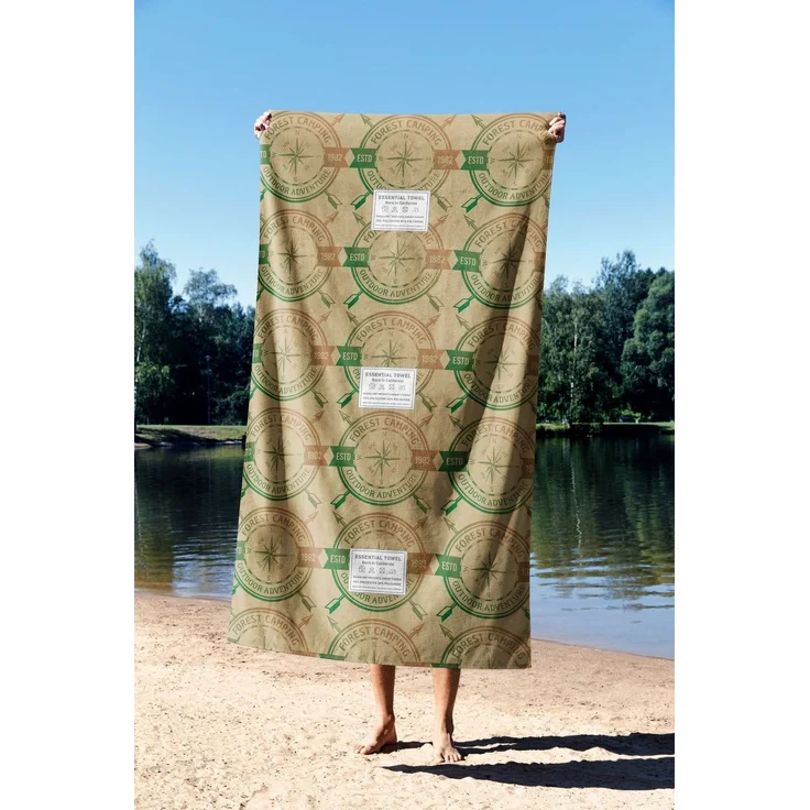 Mijolnir 'Forest Camping 90' Strandtuch, Mehrfarbig, 90 x 150 cm – Bild 3