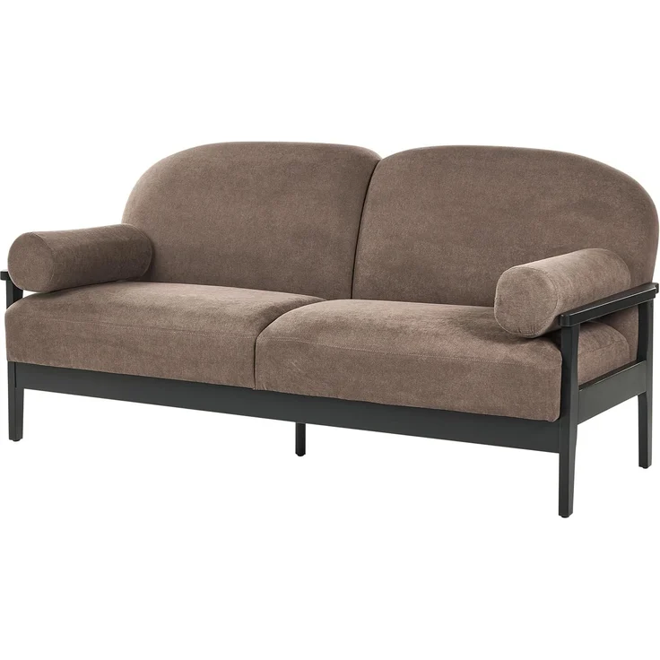 Sofa 3-Sitzer PILARNE Stoff Braun – Bild 4