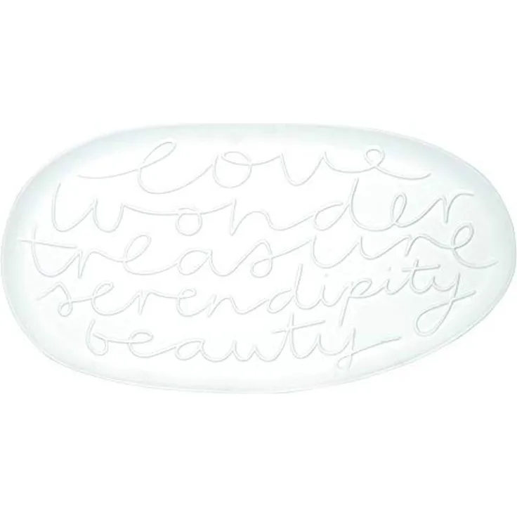 Deko Tablett Porzellan Servierplatte "Love wonders" - Räder Design Living