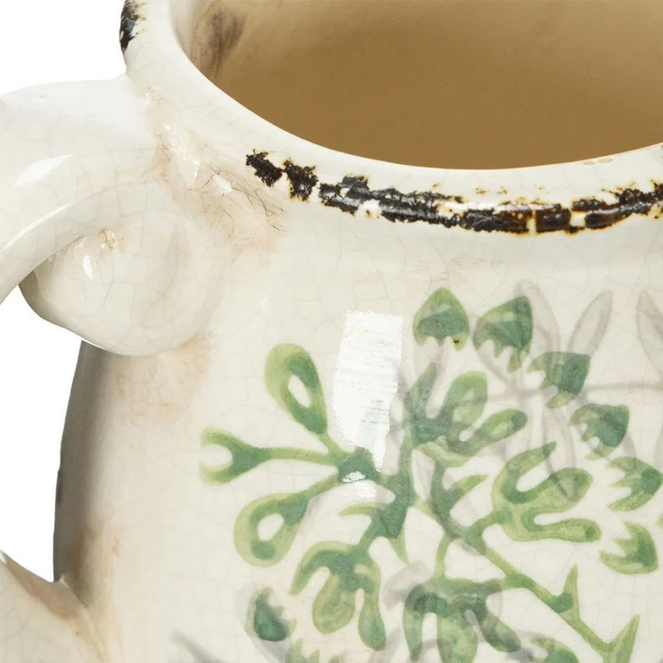 Viana Übertopf Dekorativer Vintage Krug zum Bepflanzen im Landhausstil für – Bild 3