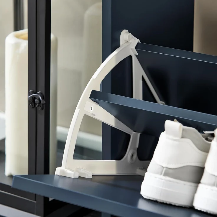 SoBuy Wäscheschrank DE1-BZR33, Badschrank mit Wäschekorb, Badkommode, Bad Waschküche Badezimmerschrank Wäscheschrank mit 2 Schubladen und 2 Wäscheboxen – Bild 7