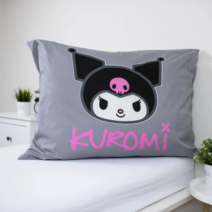 Kuromi Bettwäsche Set 140 × 200 cm mit Kissenbezug 70 × 90 cm aus Baumwolle – Bild 5