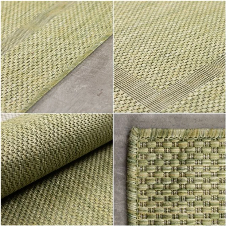 Carpettex Outdoorteppich Unicolor - Einfarbig, Läufer, Höhe: 5 mm, Teppich Wetterfest Balkon Küchenteppich Flachgewebe Sisaloptik – Bild 4
