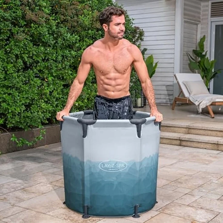 Bestway Eisbad LAY-Z-SPA Glacial Dip mit Filterpumpe, Komplett Set, Ø 90x80 cm – Bild 4