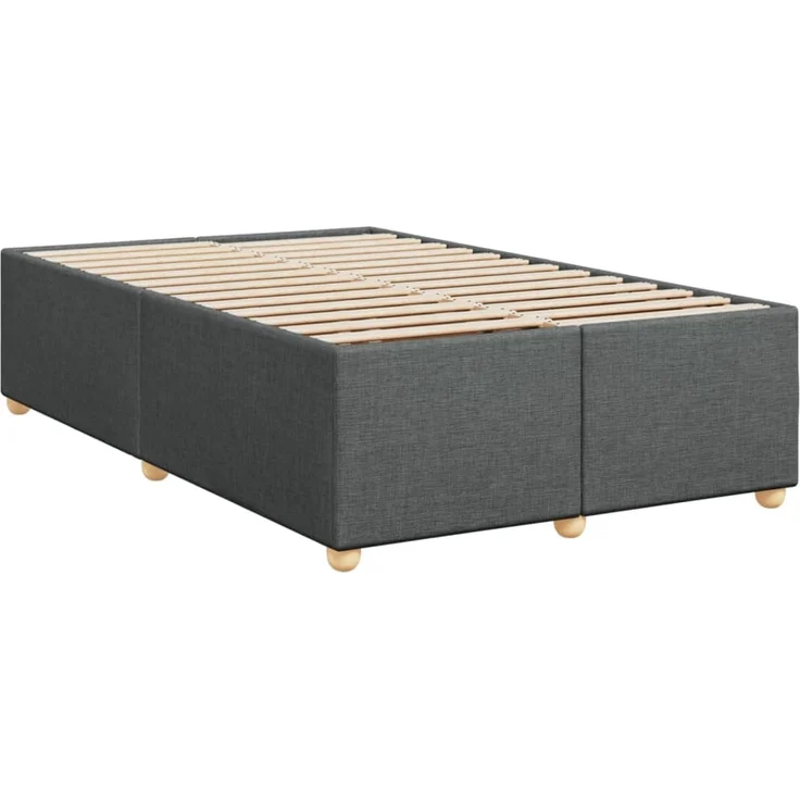 vidaXL Boxspringbett mit Matratze Dunkelgrau 120x190 cm Stoff 3288934 – Bild 9