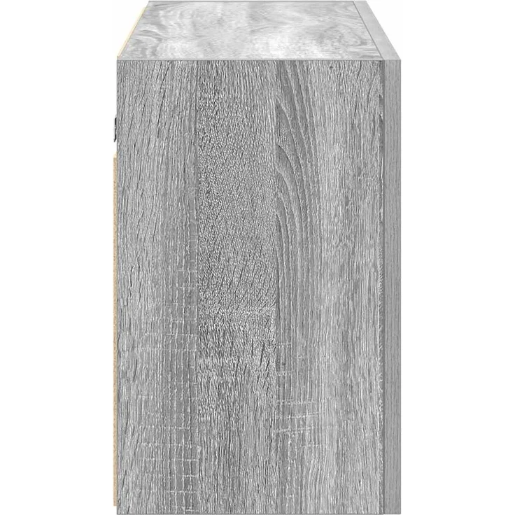 vidaXL Bad-Wandschrank Grau Sonoma 100x25x40 cm Holzwerkstoff 860108 – Bild 6