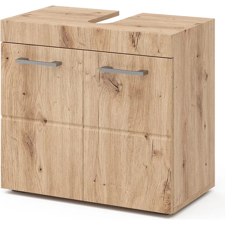 Waschbeckenunterschrank Luna Eiche Wotan 60 x 56 cm Vicco