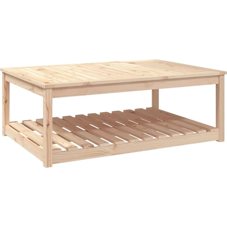 Gartentisch, Balkontisch 121 x 82,5 x 45 cm Massivholz Kiefer – Bild 2