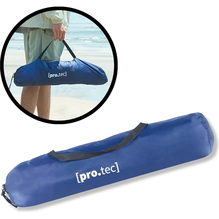 Pop-Up Duschzelt Ayas 150x150x200 cm Blau/Grau [pro. tec] – Bild 6