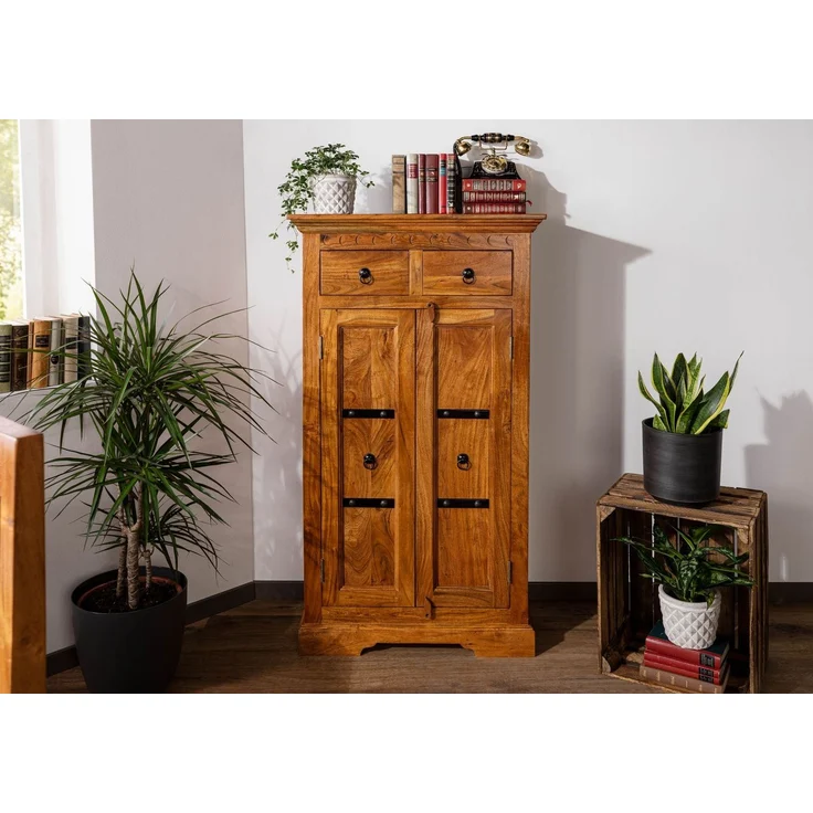 Schrank Akazie 72x38x132 honig lackiert OXFORD #0525 – Bild 4
