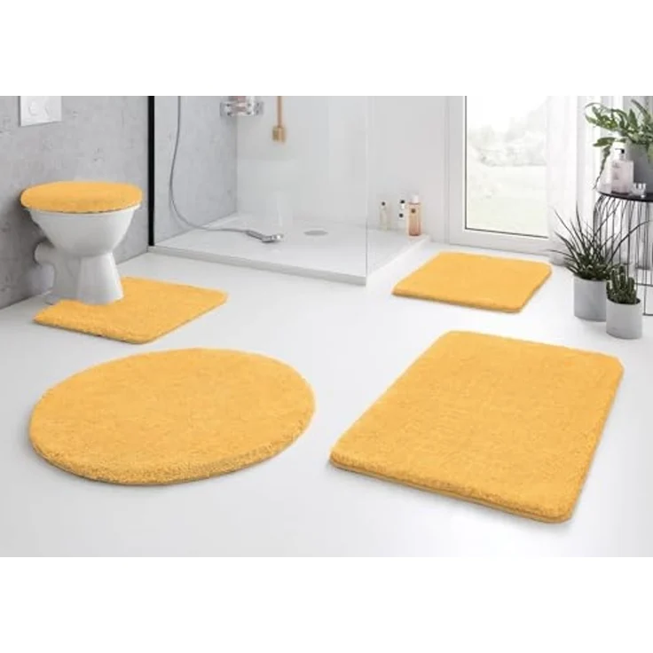 Kleine Wolke Badematte RELAX, Höhe 30 mm, rutschhemmend beschichtet, fußbodenheizungsgeeignet, Polyacryl, rechteckig, Badteppich, Uni Farben, rechteckig, rund & als Set erhältlich – Bild 2