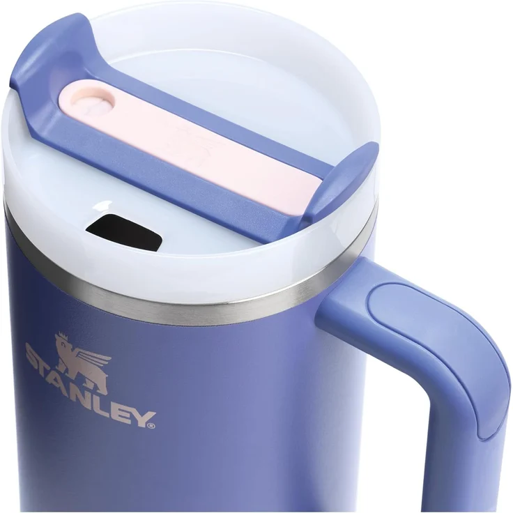 Stanley Quencher H2.0 Flowstate Trinkflasche Mit Strohhalm 1.2L - Thermobecher Kühlt 11 Stunden - 48 Stunden Eisgekühlt - Spülmaschinenfest - Thermosflasche BPA Frei - Edelstahl Trinkbecher - Lupine – Bild 9