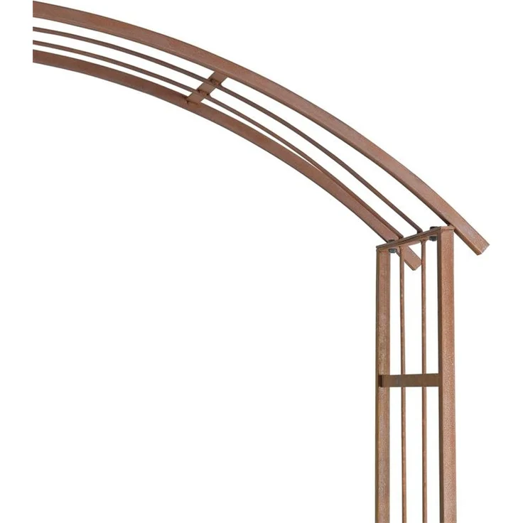 Rosenspalier Rosenbogen Torbogen 120 cm Rankhilfe Rost Metall Kletterhilfe Bogen – Bild 6
