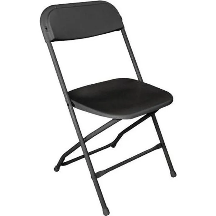 Bolero Leichtgewicht Klappstuhl Schwarz,10 Stück