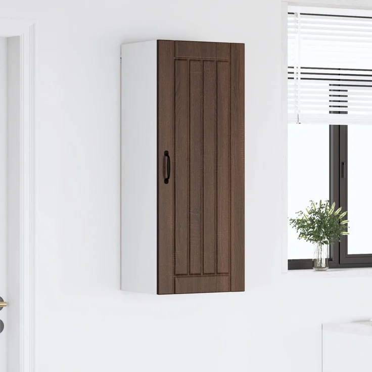 Hängeschrank, Küchenschrank Braun Eichen-Optik 40 x 31 x 100 cm Holzwerkstoff – Bild 4