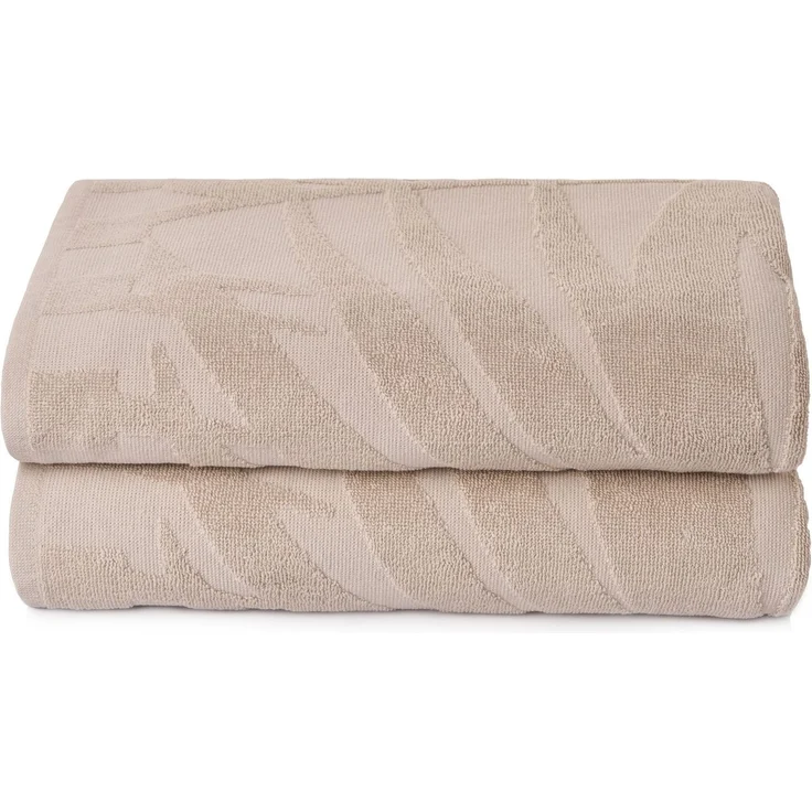 Mijolnir 'Pataya - Beige' Badetuchset (2-teilig), Beige, 70 x 140 cm – Bild 2