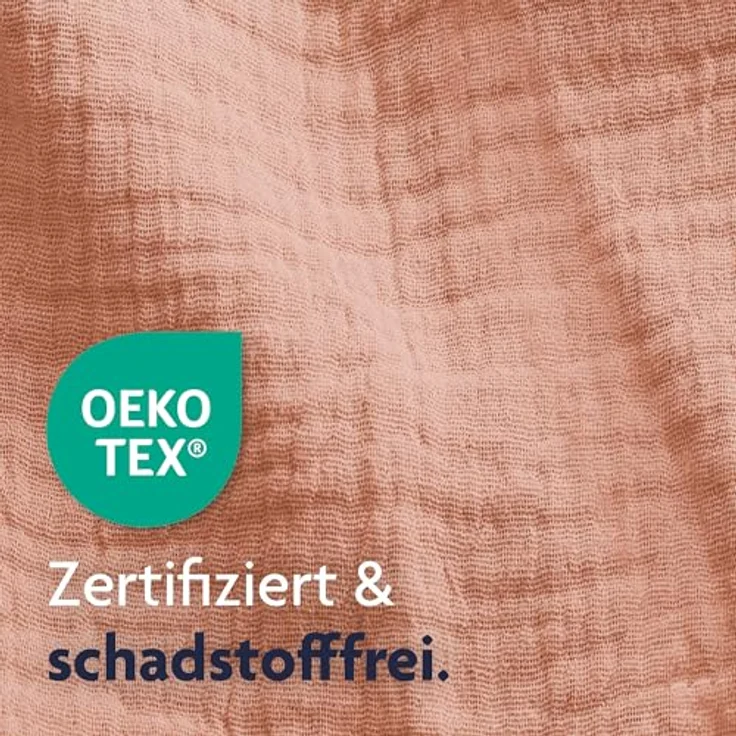 Julius Zöllner Stillkissen Mikroperlen-Füllung, 190 cm mit Bezug aus 100% Baumwollmusselin, Farbe Dune – Bild 5