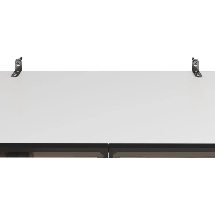 DESVIAE Regal Vitrine Weiß aus PB – 60x180x40 cm – Glastüren, LED-Beleuchtung – Bild 6