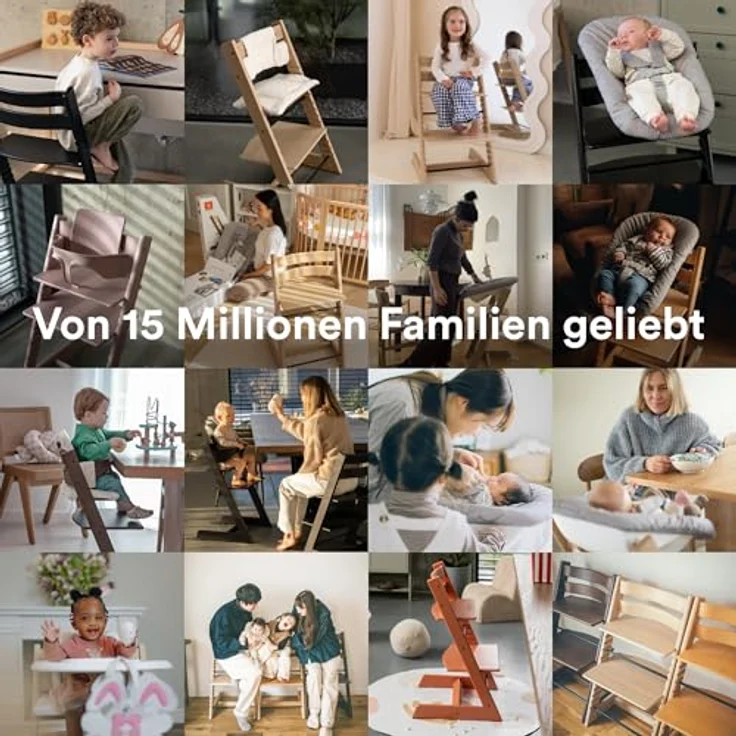 Stokke 'Tripp Trapp' Hochstuhl, Oak Black, höhenverstellbar, Buche massiv, bis 110 kg – Bild 5