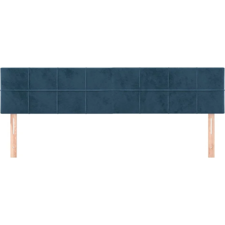 vidaXL Kopfteile 2 Stk. Dunkelblau 80 x 5 x 78/88 cm Samt 346072 – Bild 3