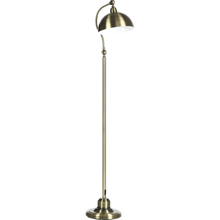 JARDJ Stehleuchte im Vintage-Design, verstellbarer Winkel, Messing-Look, 42 x 25,5 x 152 cm, Bronze – Bild 2