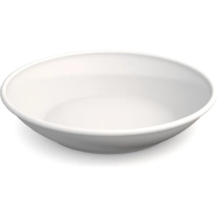 Ornamin Teller tief Ø 18 cm weiß Melamin tiefer Kunststoffteller robustes Alltags-Geschirr für Kinder, Camping, Picknick, Großküchen Essteller, Suppenteller