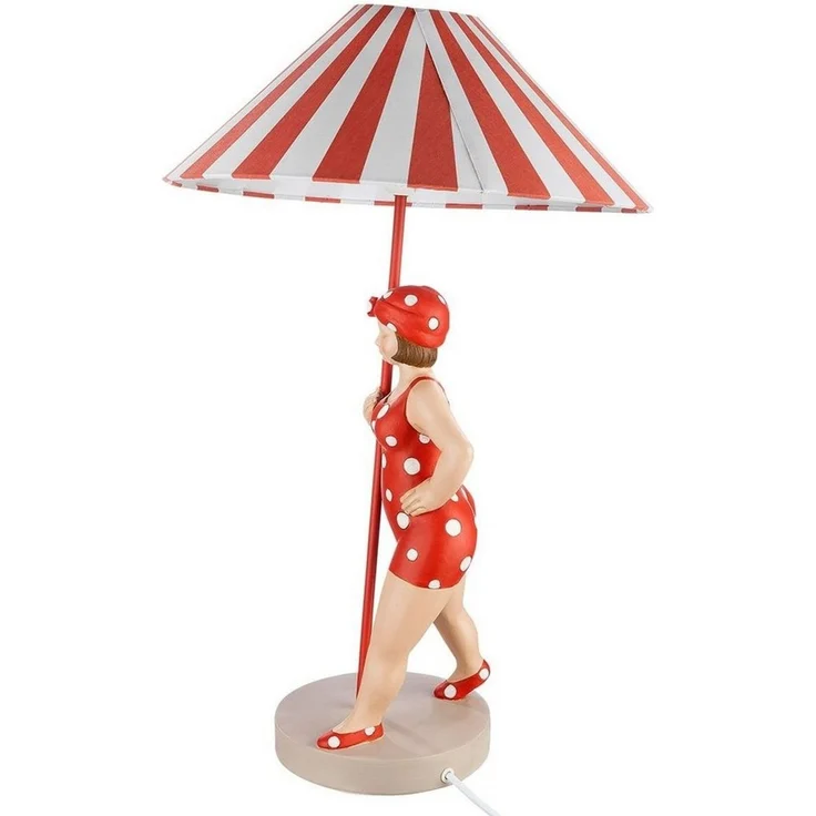 GILDE Tischleuchte GILDE Lampe Becky - rot - H. 60cm x D. 38,5cm – Bild 2