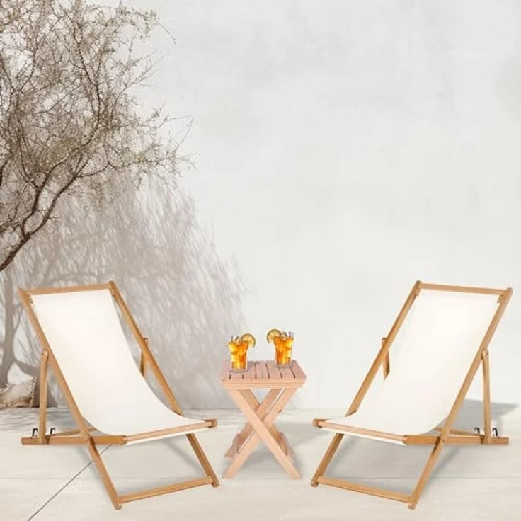 ARANAZ S.L. MANUFACTURAS DE LA MADERA Klapptisch für den Garten, ohne Lackierung, 40 x 40 cm, Holz, 40 x 40 cm – Bild 2