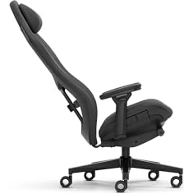 Fractal Design Refine Fabric Dark Gaming Chair - Ergonomic Office Desk Chair with 4D Adjustable Armrests, High-Back Support, Lumbar Cushion, Premium Fabric, and Memory Foam Neck Support – Bild 5
