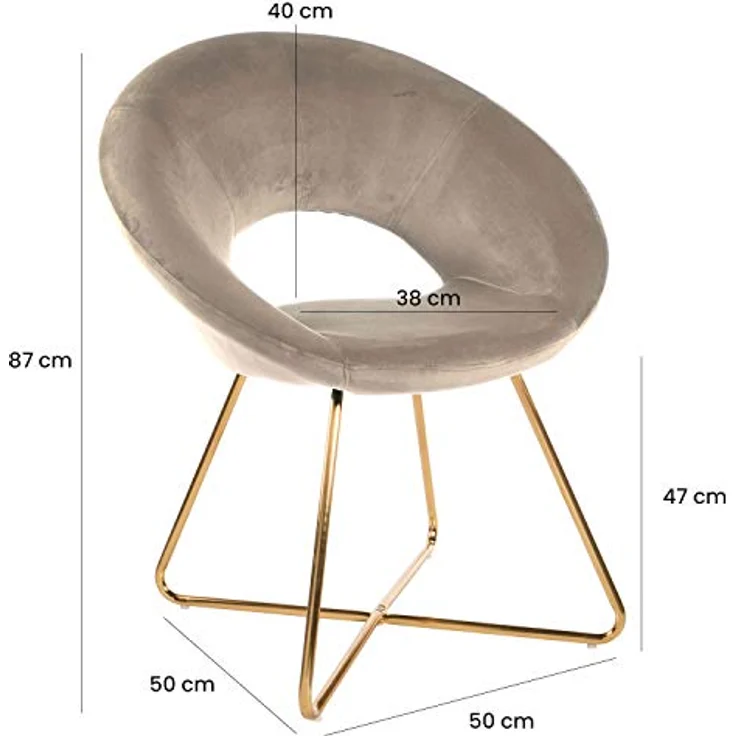Montemaggi Sessel, Leder, Beige, 71 x 59 x 84 cm MEP39T – Bild 4