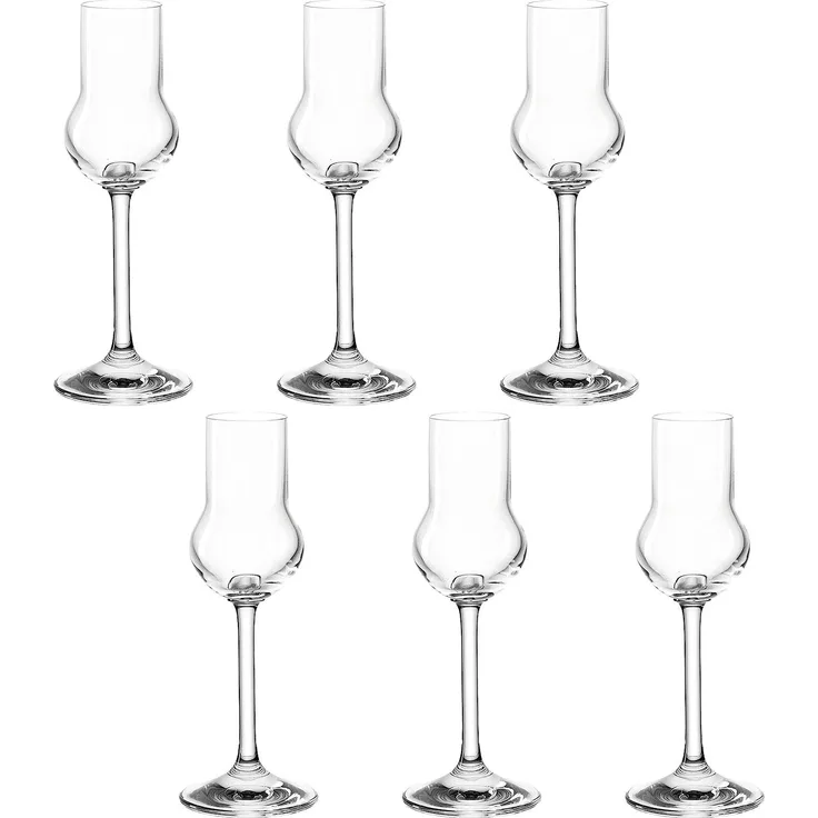 montana: :pure Obstlerglas, 6er Set, Schnapsglas, Grappaglas, Obstbrandglas, Obstler, Glas, 20 ml, 042434