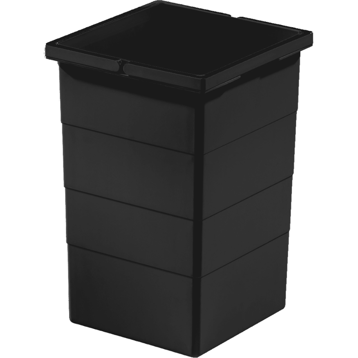 Hailo Inneneimer 1225979 tiefschwarz 15 L 226 x 233 x 350 mm