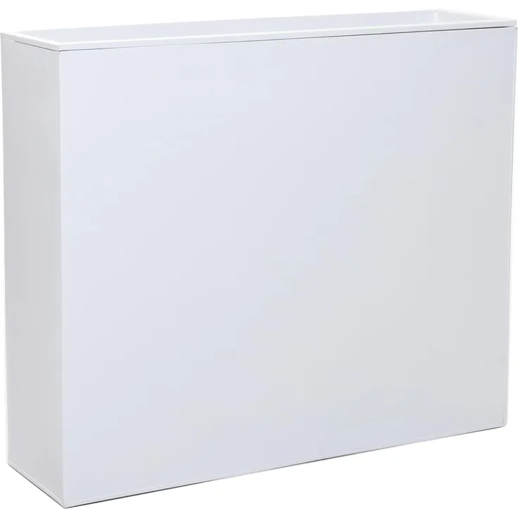 VIVANNO Pflanzkübel Raumteiler Zink ELEMENTO Weiß 90x25x75 cm