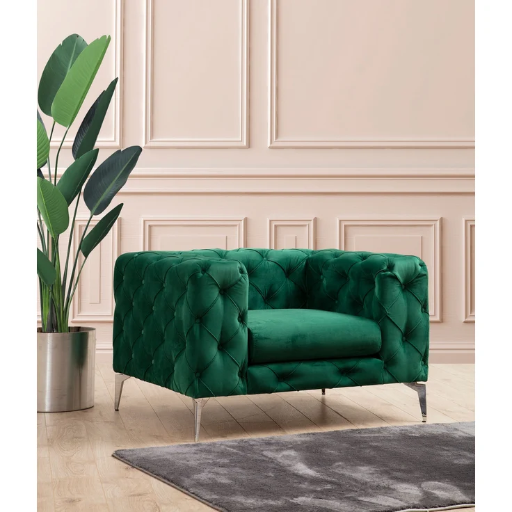 Ohrensessel, 'Como', 70 x 90 x 108, Grün – Bild 1