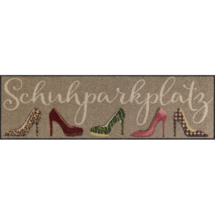Salonloewe Fußmatte Salonloewe STILETTO PARKPLATZ Fußmatte Wohnmatte 30 x 100 cm, Rechteckig, Höhe: 7 mm, In- und Outdoor, waschbar bei 40° Grad und trocknergeeignet – Bild 5