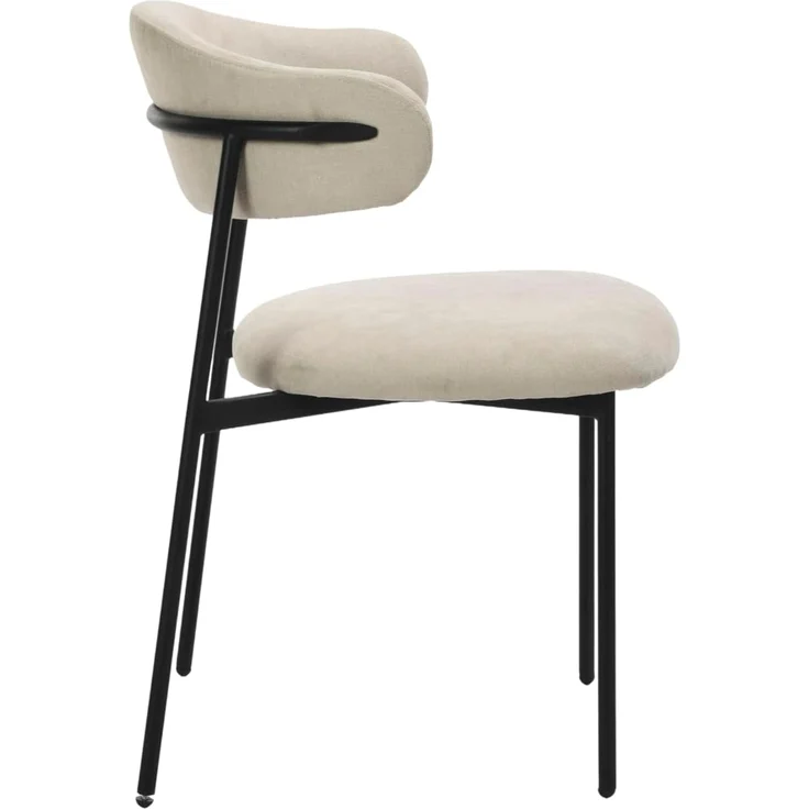 byLIVING Esszimmerstuhl Jersey (2er-Set) (Set), Gestell Metall schwarz, Küchenstuhl, Webstoffbezug, diverse Farben – Bild 5