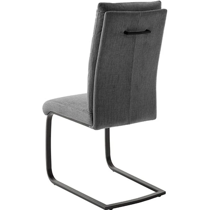 Freischwinger >GIBARA< (2er-Set) mit Griff, Bezug anthrazit - 46x105x62 (BxHxT) – Bild 6